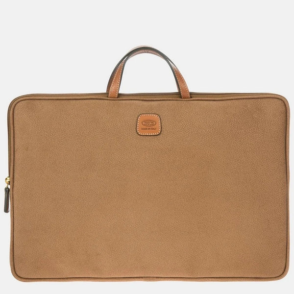 Bric's Life PC Holder – Borsa Porta Laptop 17” in Tessuto Scamosciato