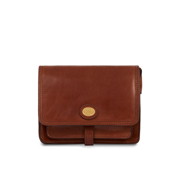 Borsa a Tracolla Story in Cuoio con Scomparti Interni The Bridge