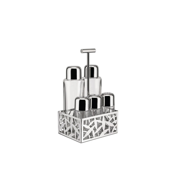 Alessi Servizio per Olio, Aceto, Sale, Pepe e Spezie CACTUS! – Design di Marta Sansoni