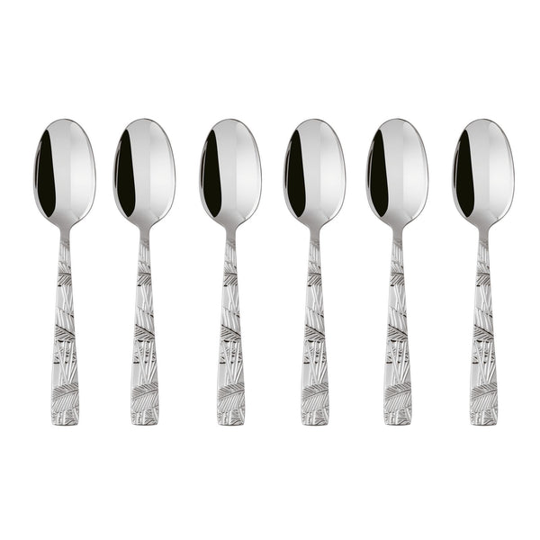 Set 6 Cucchiaini Caffè Espresso della Linea Jungle Sambonet