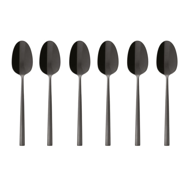 Set 6 cucchiaini caffè espresso Rock Black – Sambonet
