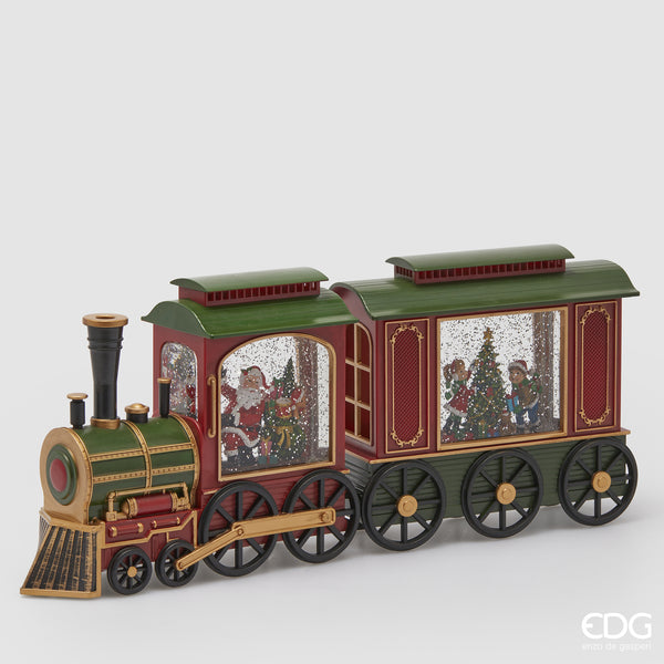 Decoro trenino LED con musica e movimento – Scenografia natalizia multicolor EDG