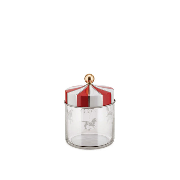 Alessi Barattolo Ermetico Circus 75 cl in Vetro e Latta – Design di Marcel Wanders