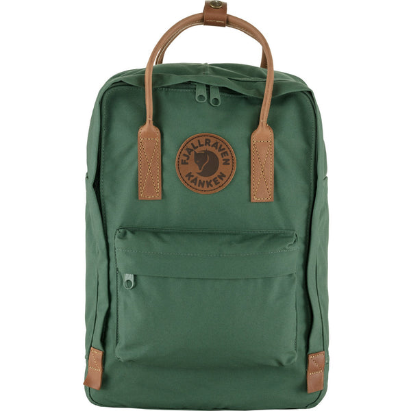 Zaino Kånken No.2 per laptop da 15" con manici in pelle