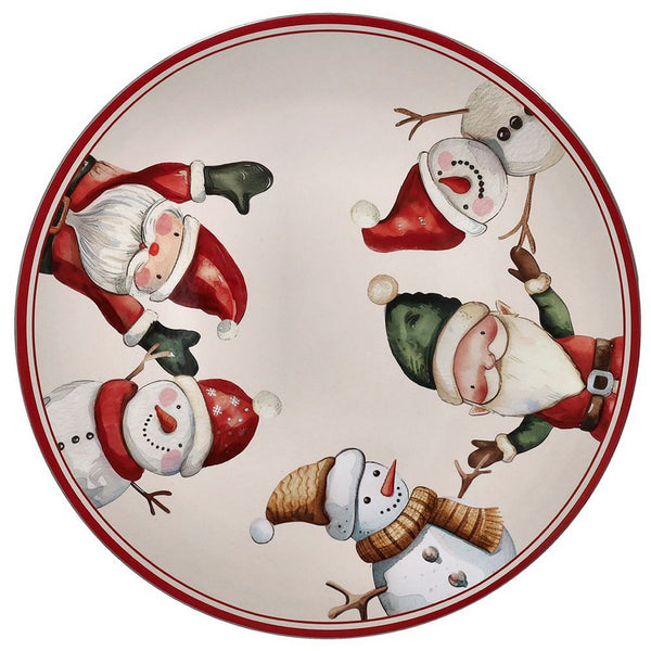 Sottopiatto 33 cm Babbi Natale " Party Time" Andrea Fontebasso